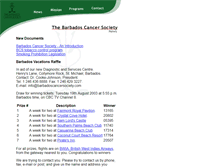 Tablet Screenshot of barbadoscancersociety.com